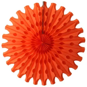 Orange Tissue Paper Fan 18