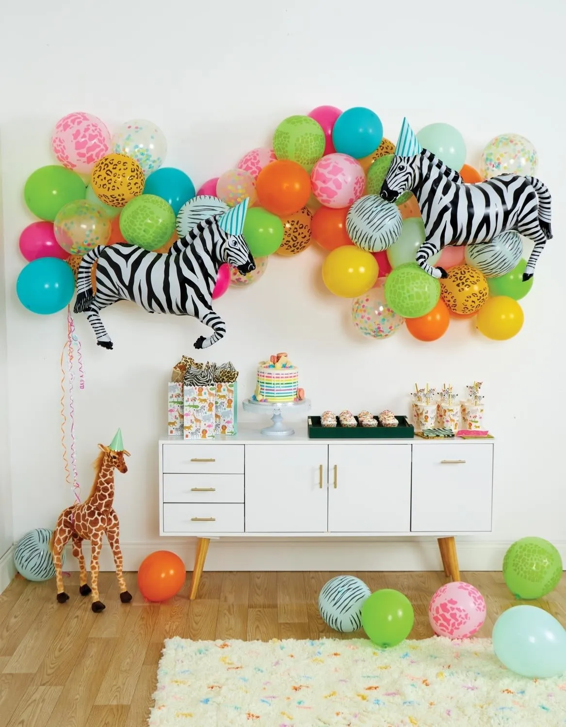 Party Animals Birthday Balloon Garland Kit