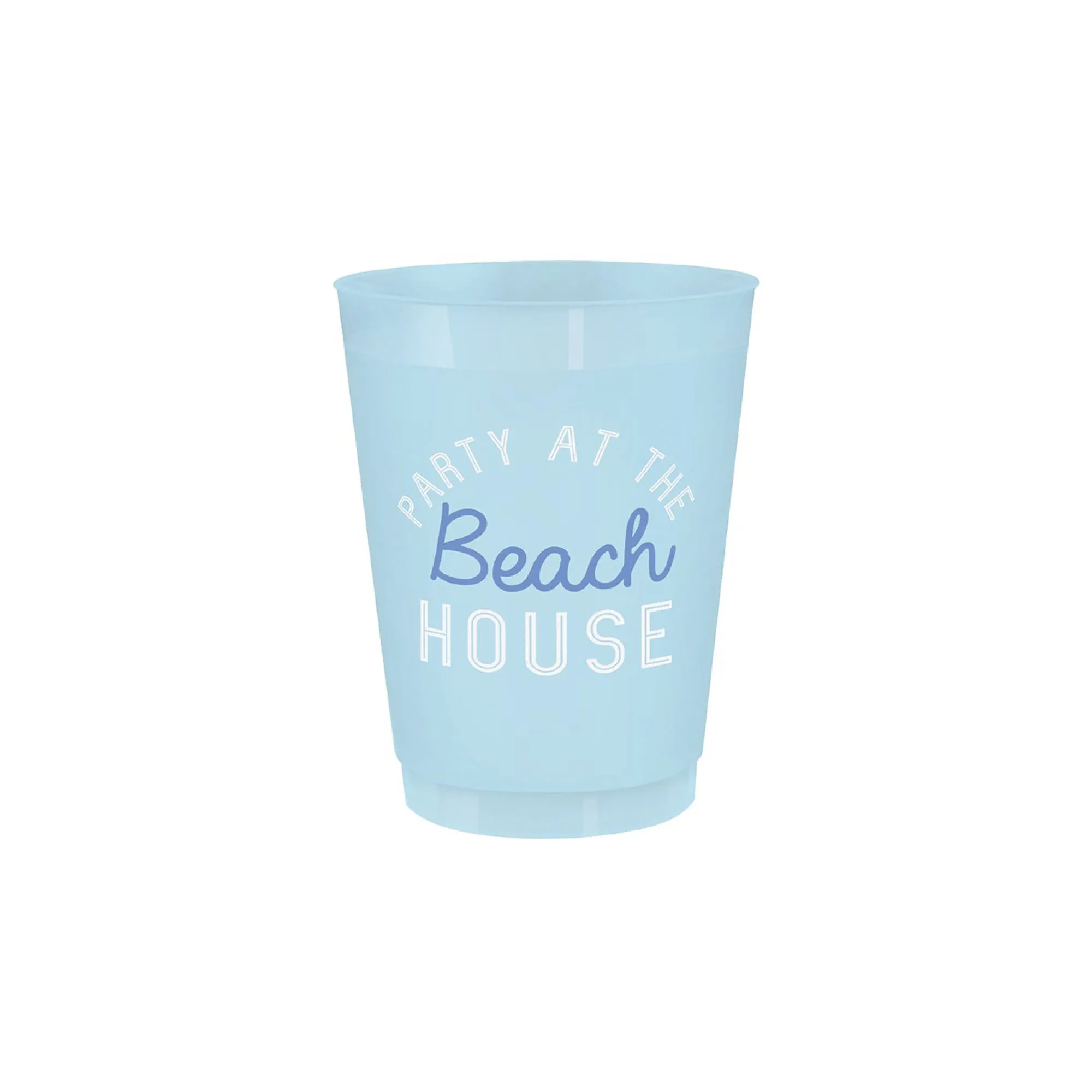 Party at the Beach House Frosted Plastic Cups 8ct