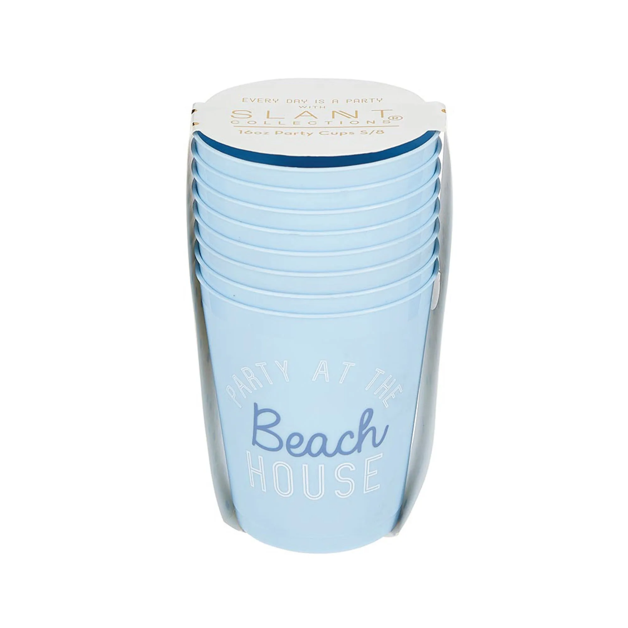 Party at the Beach House Frosted Plastic Cups 8ct