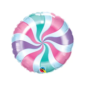 Pastel Candy Swirl Balloon 18
