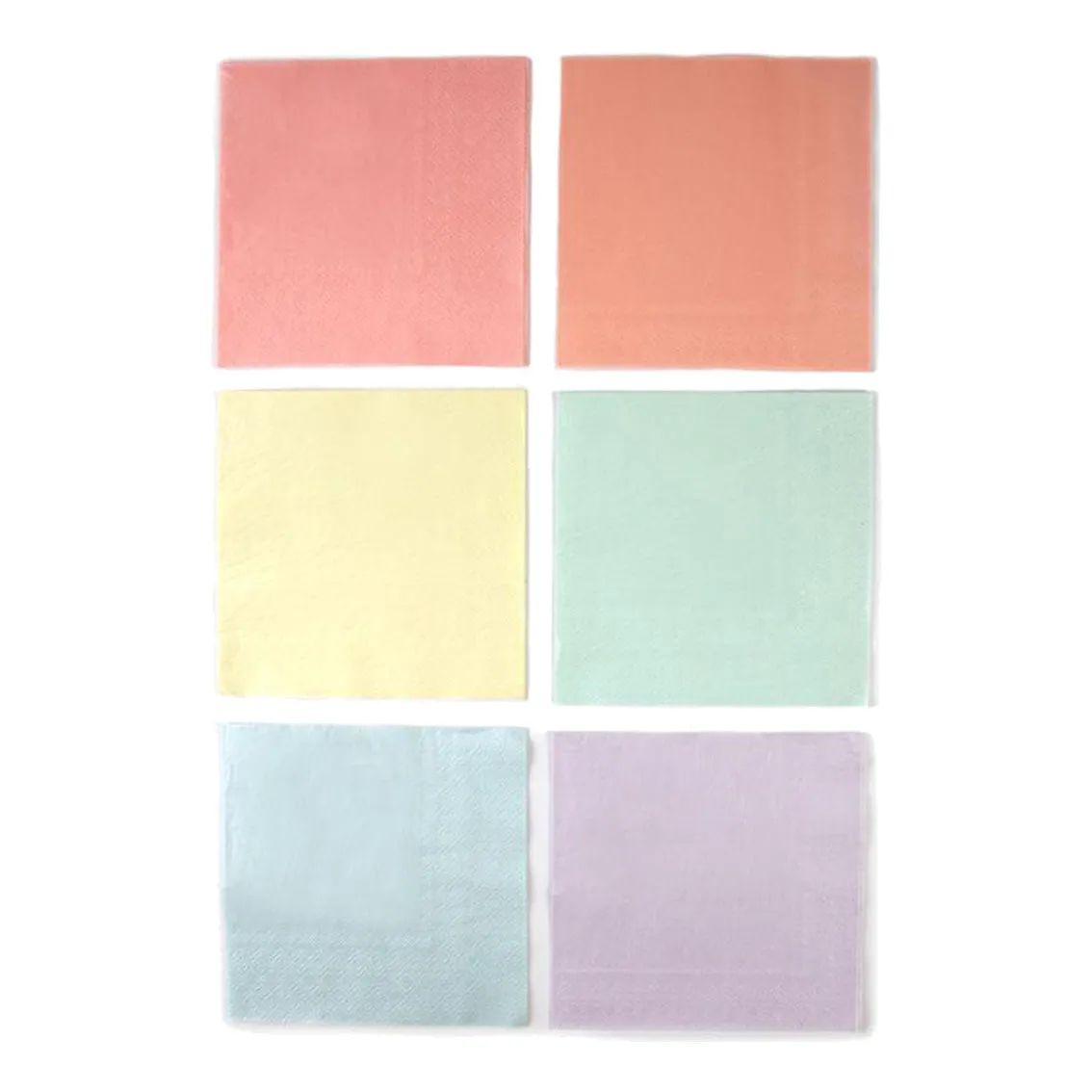 Pastel Multicolored Lunch Napkins 20ct