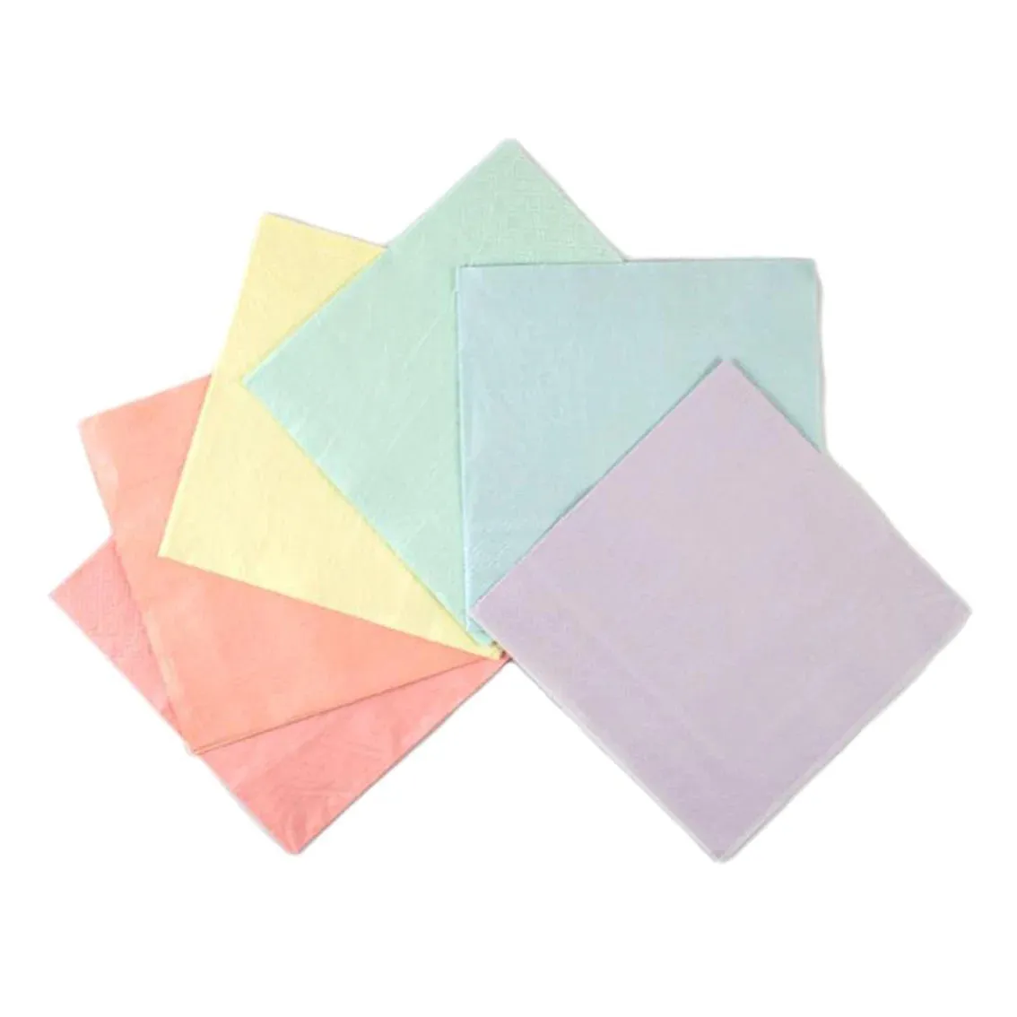 Pastel Multicolored Lunch Napkins 20ct