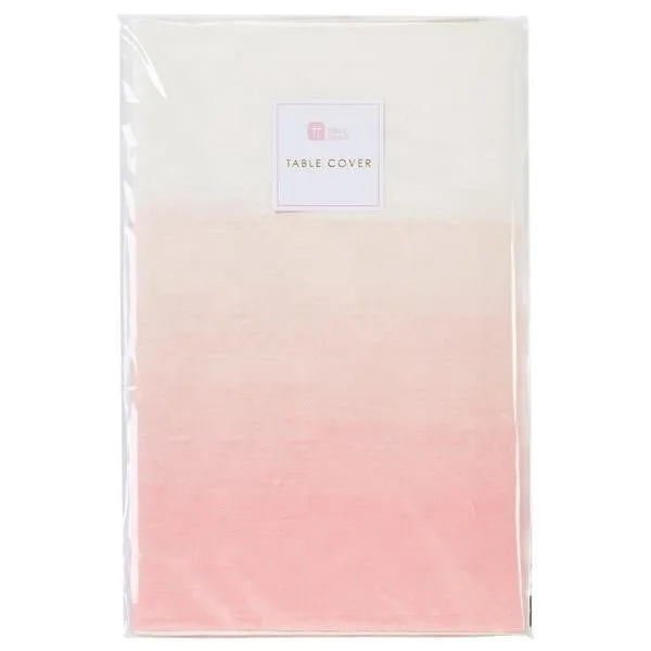 Pastel Pink Paper Table Cover