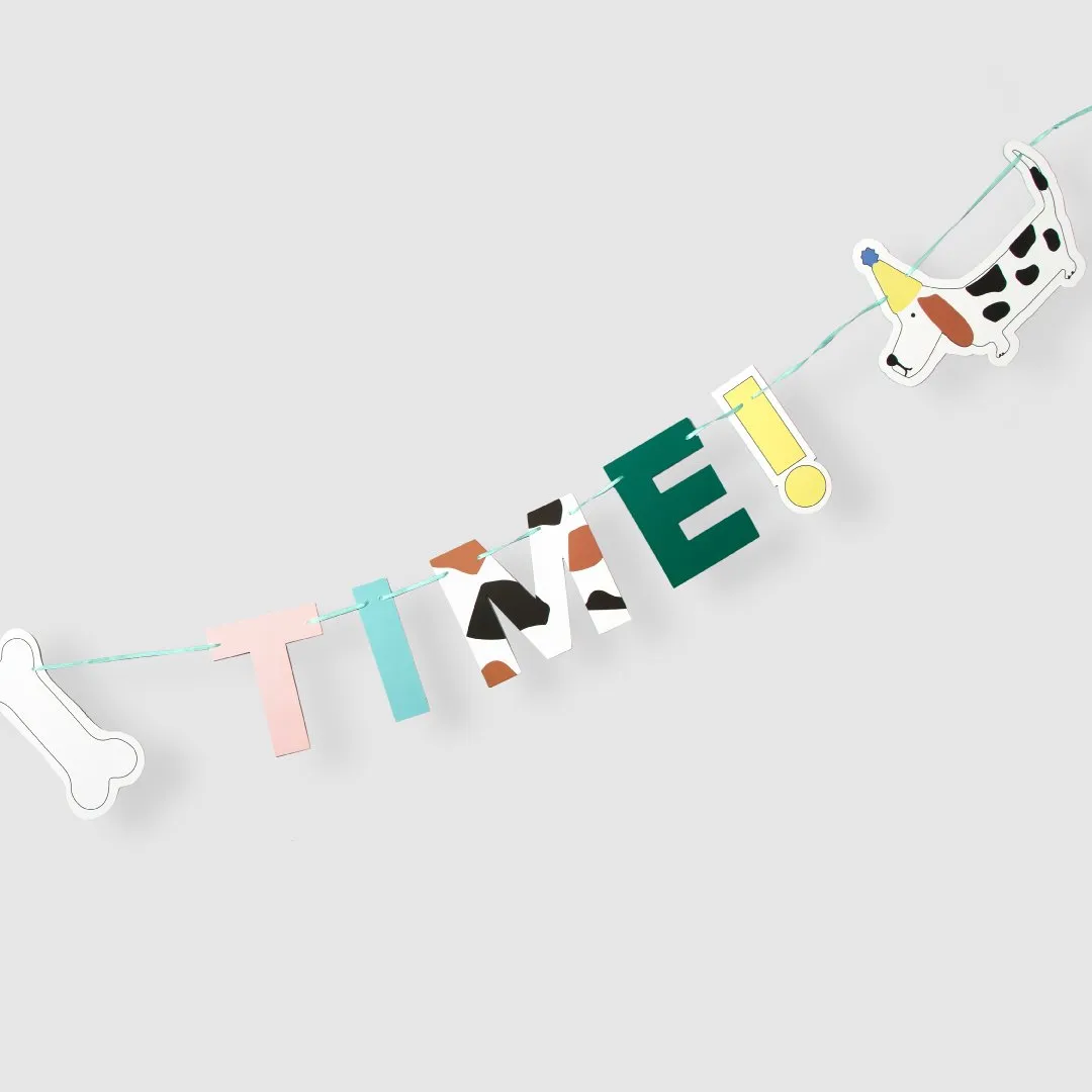 Pawty Time Dog Banner