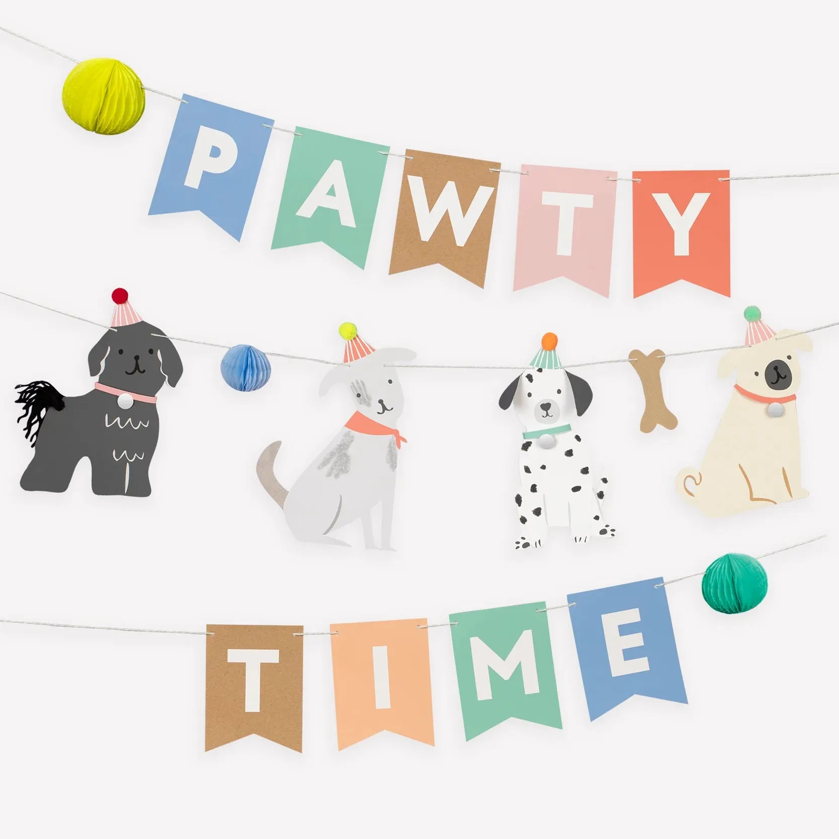 Pawty Time Puppy Banner Set