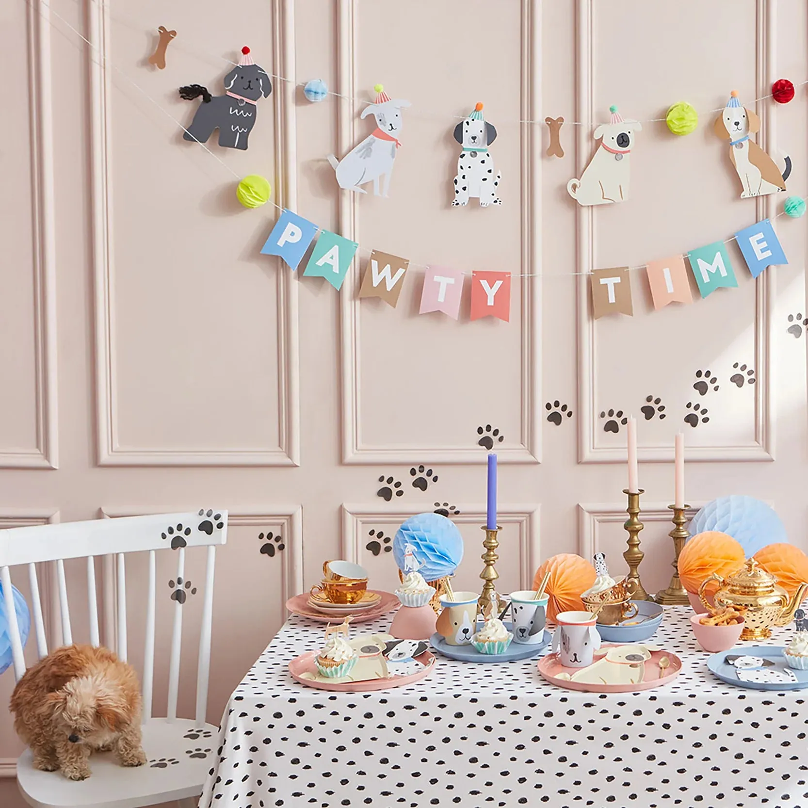 Pawty Time Puppy Banner Set