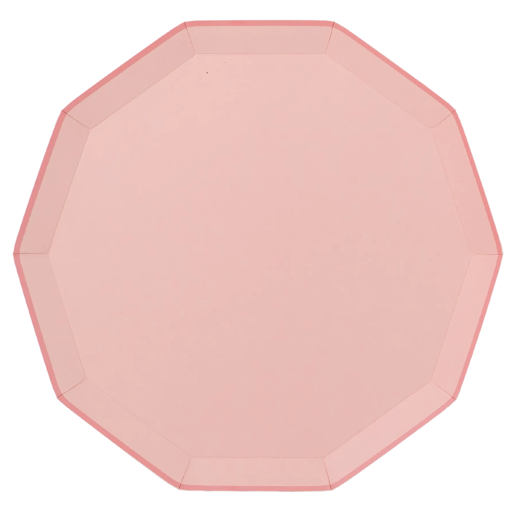 Petal Pink Decagonal Dinner Plates 8ct
