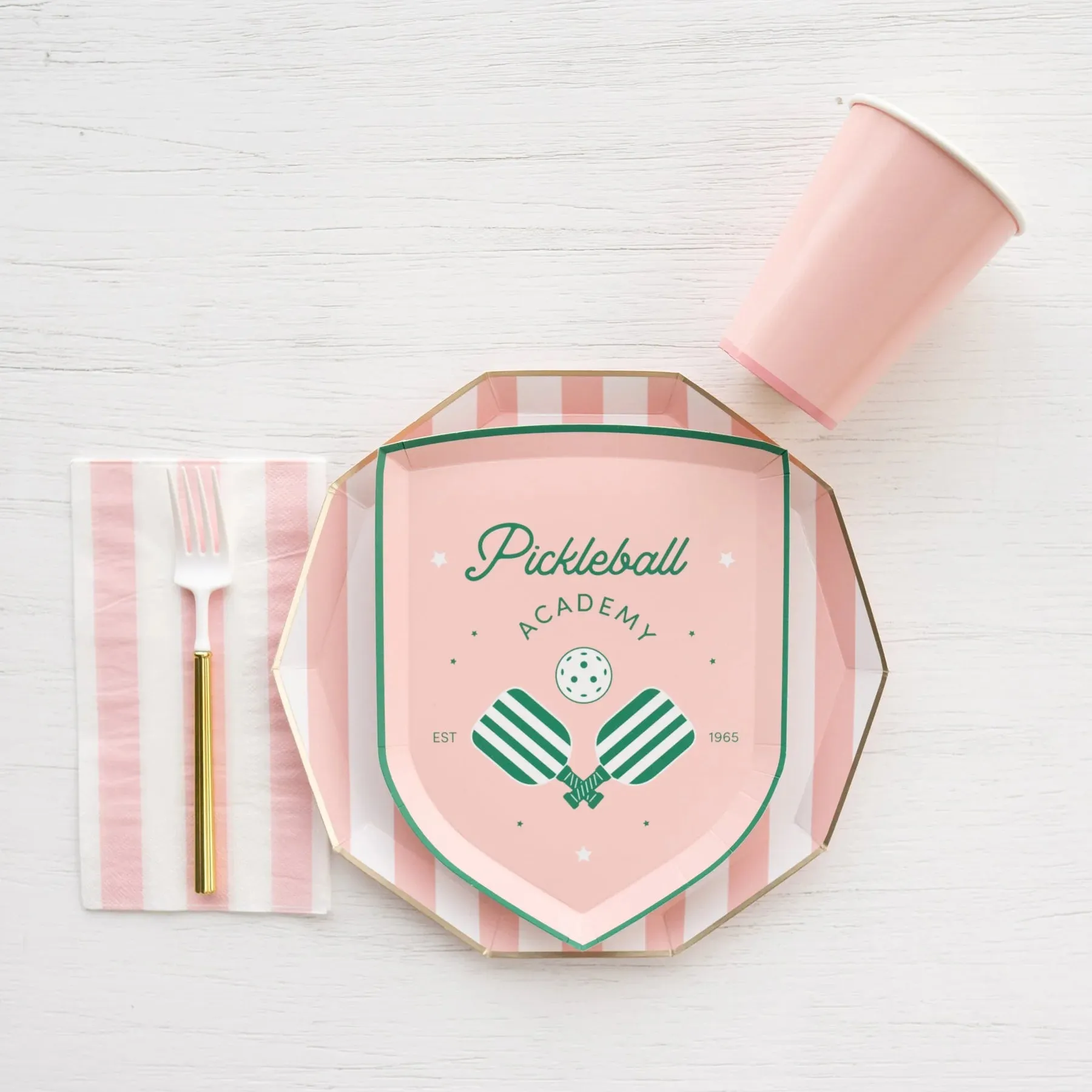 Pickleball Academy Dessert Plates 8ct