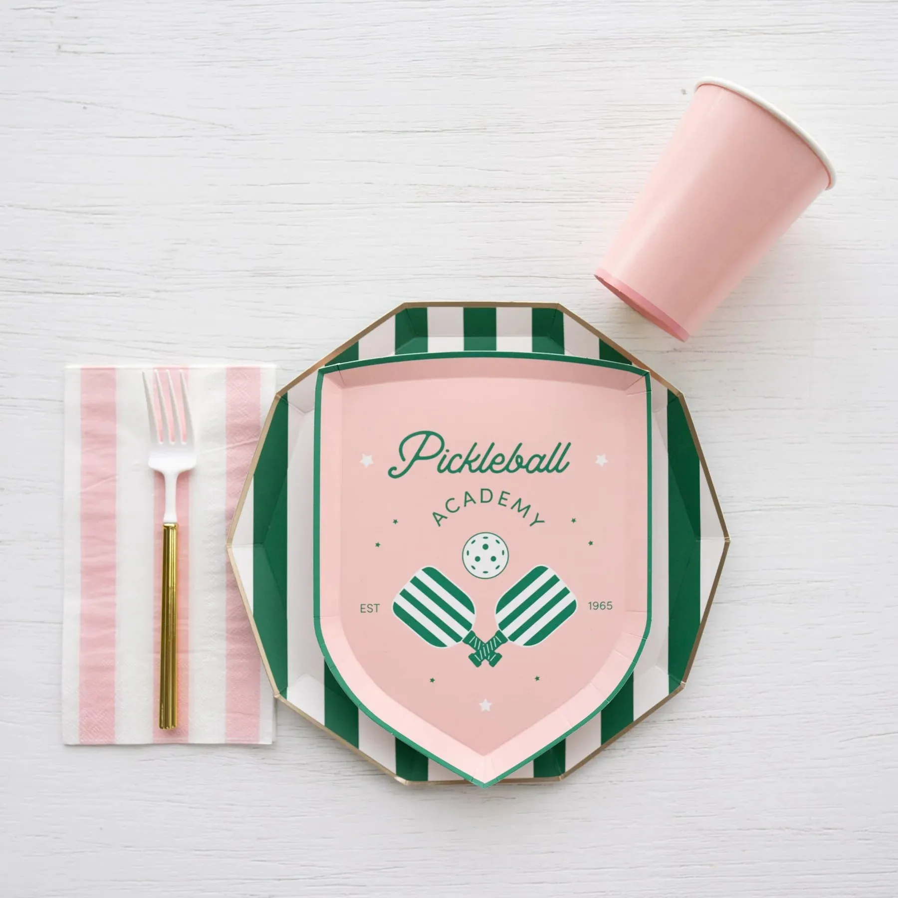 Pickleball Academy Dessert Plates 8ct