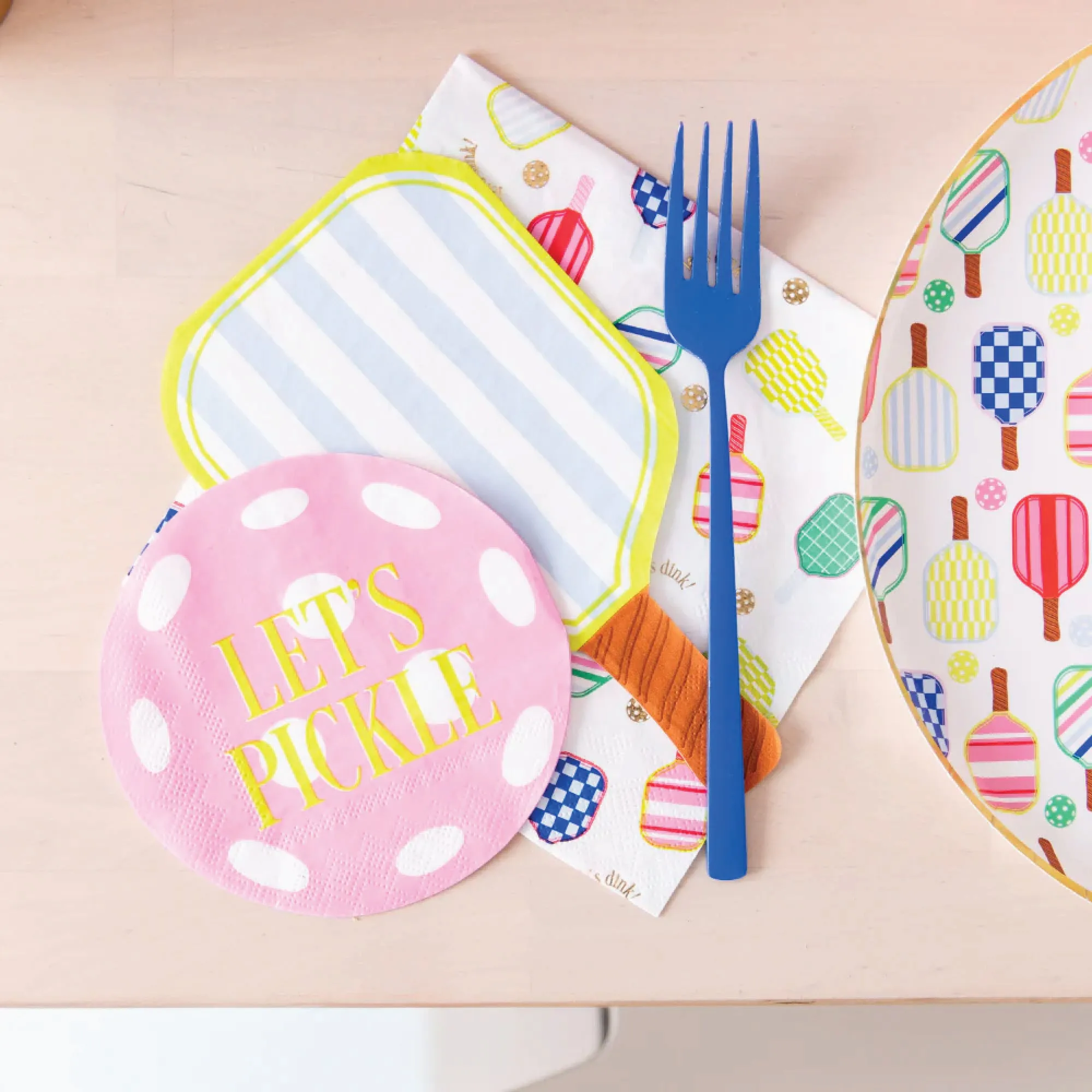 Pickleball Paddle Paper Guest Napkin Set 16ct
