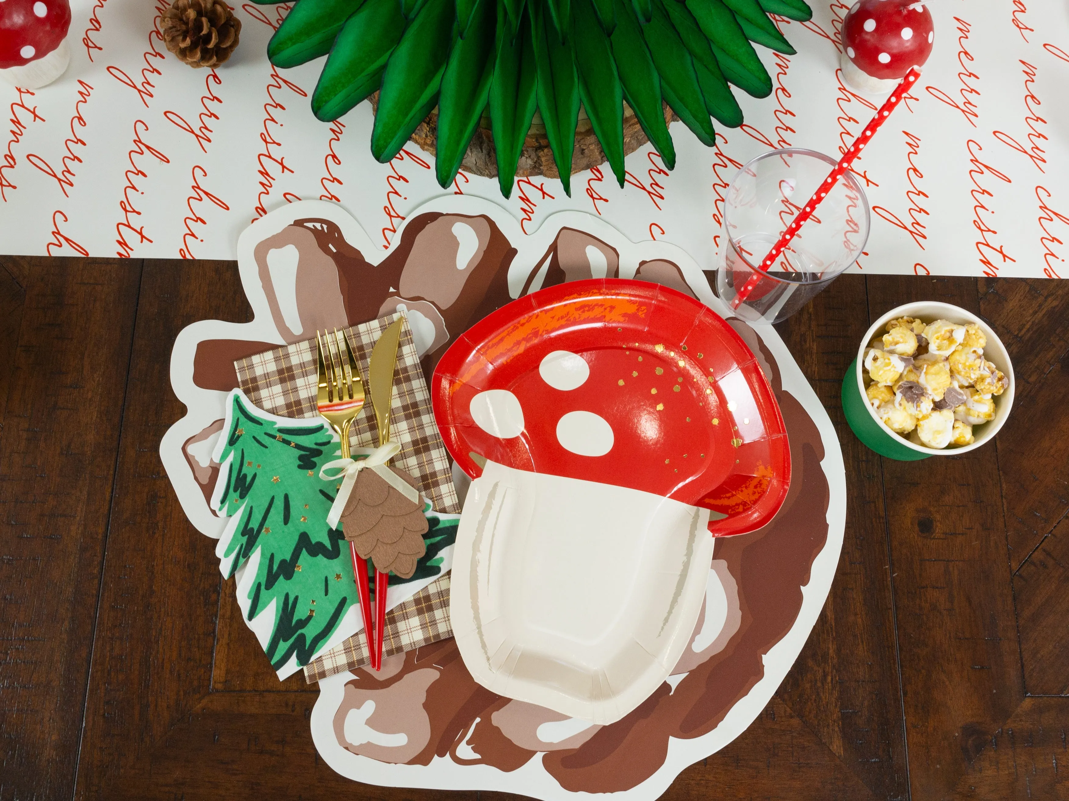 Pine Cone Paper Placemats 12ct
