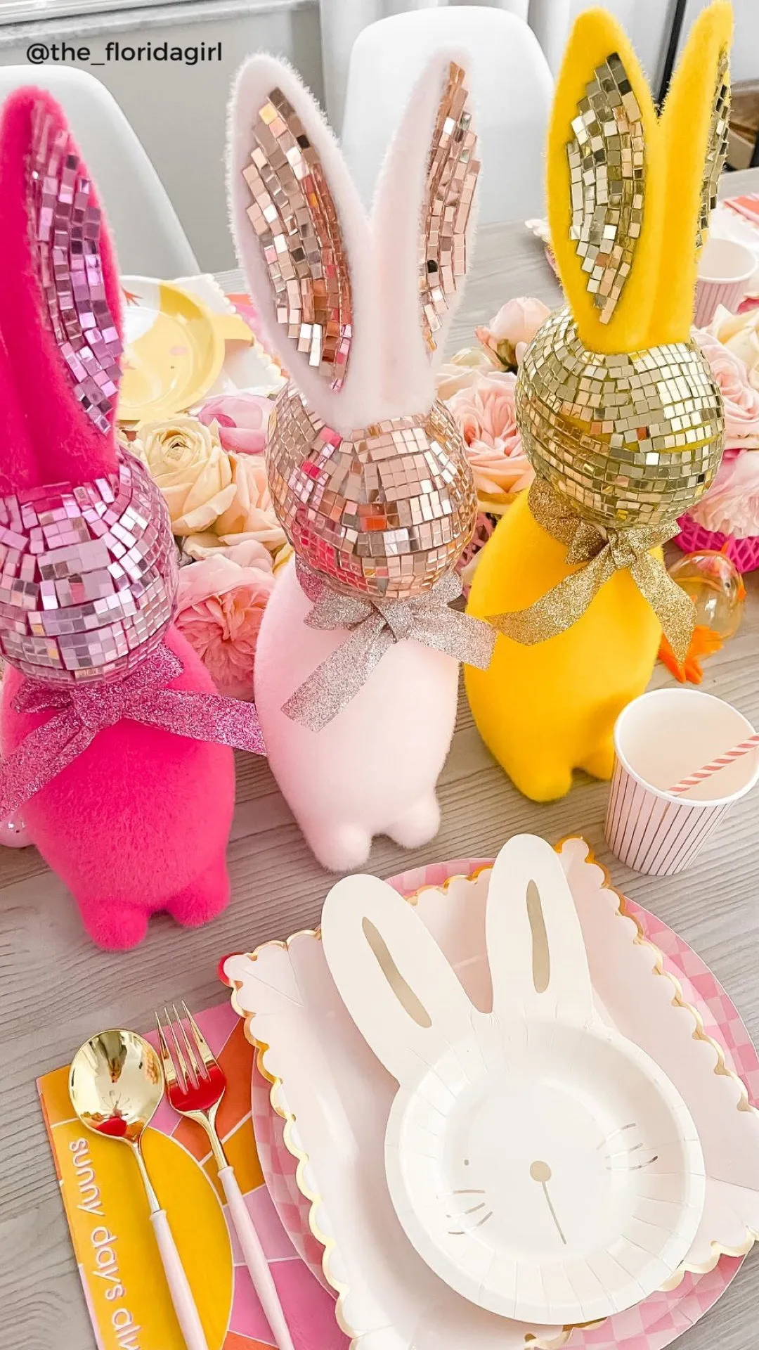 Pink & Gold Pinstripe Paper Cups 10ct