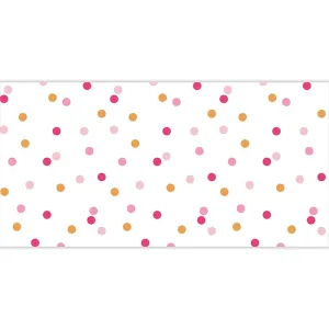 Pink & Orange Confetti Paper Table Runner 25ft