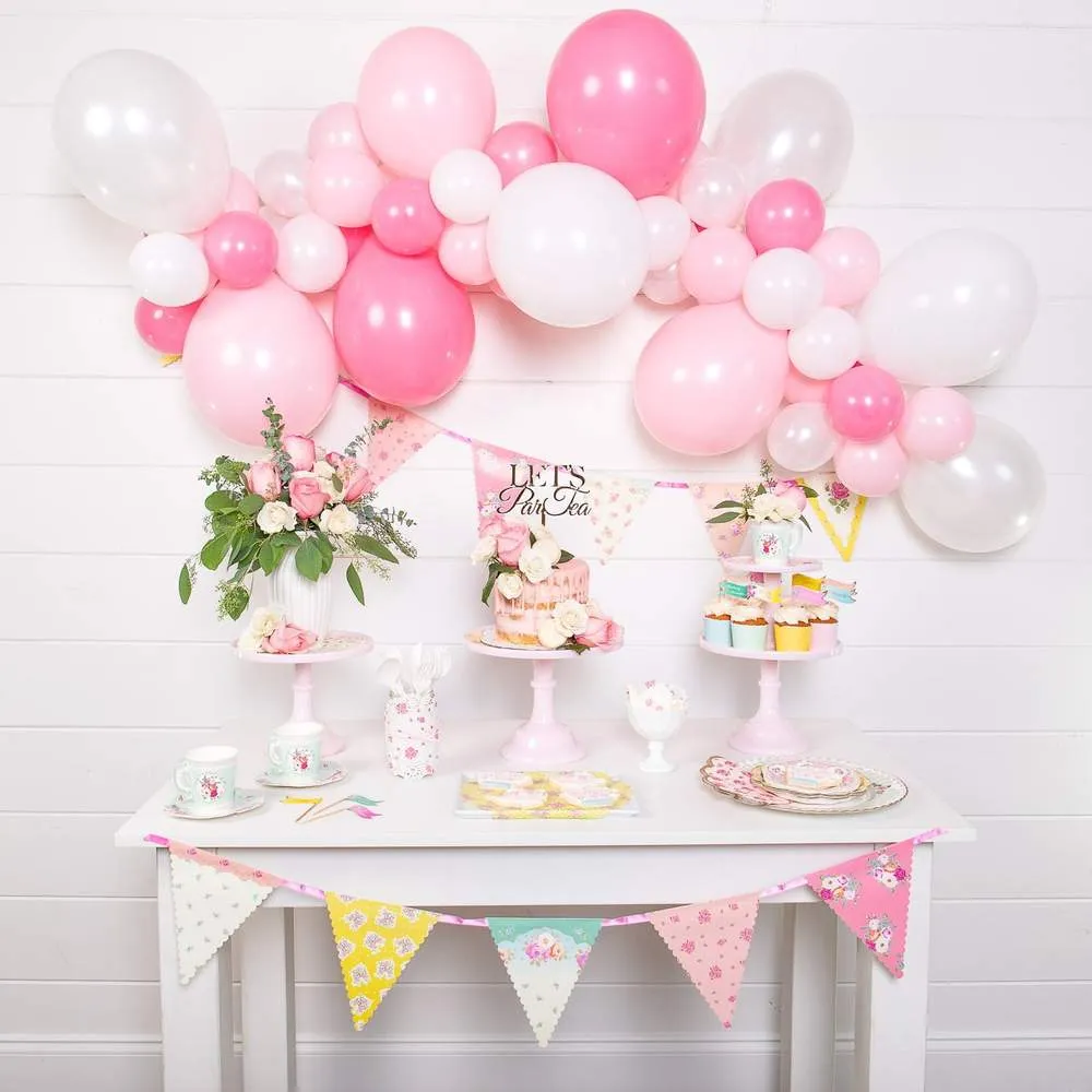 Pink & White Balloon Garland Kit - 6ft.