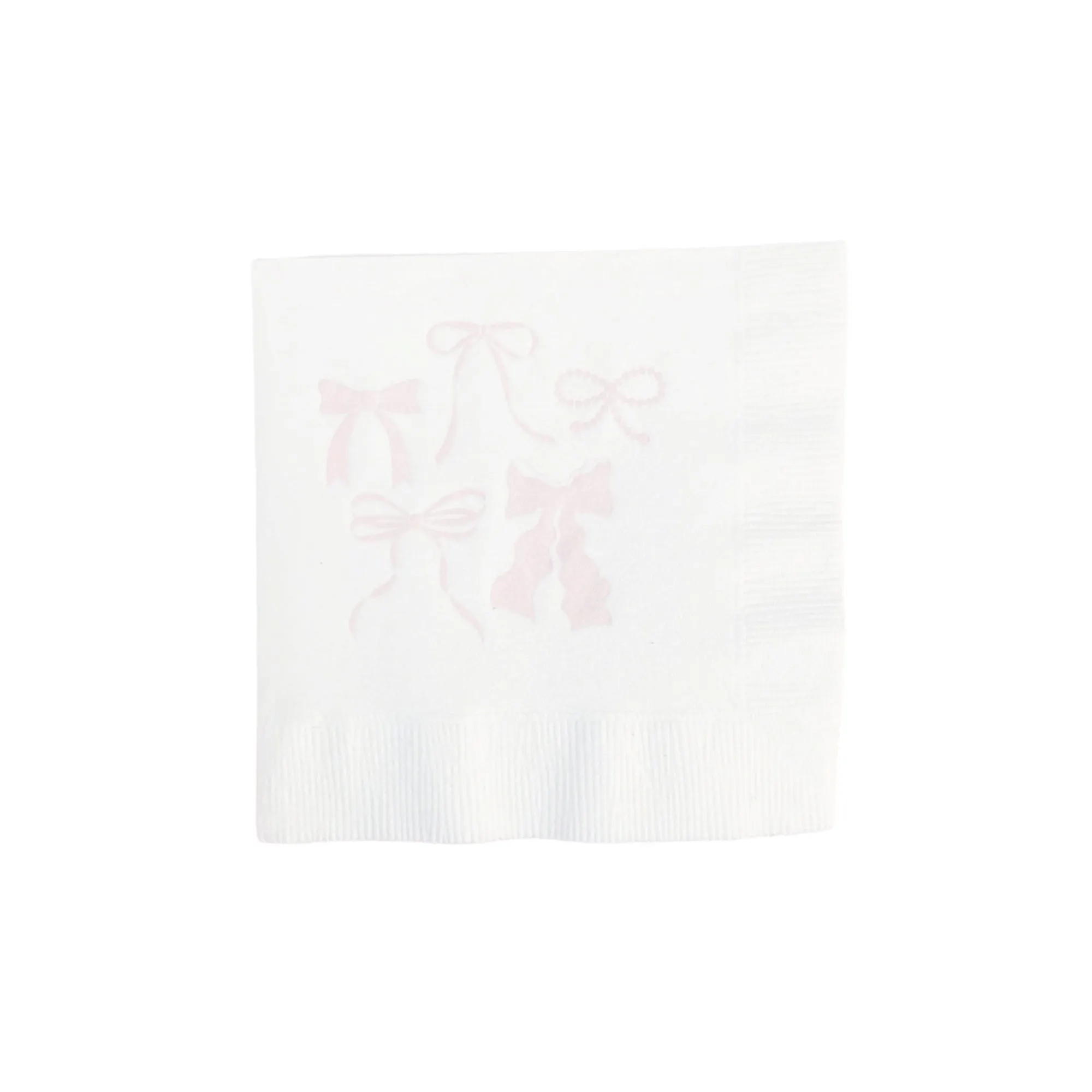 Pink Bows Dessert Napkins 20ct