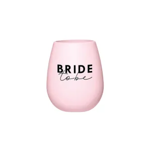 Pink Bride To Be Silicone Wine Glass 1ct