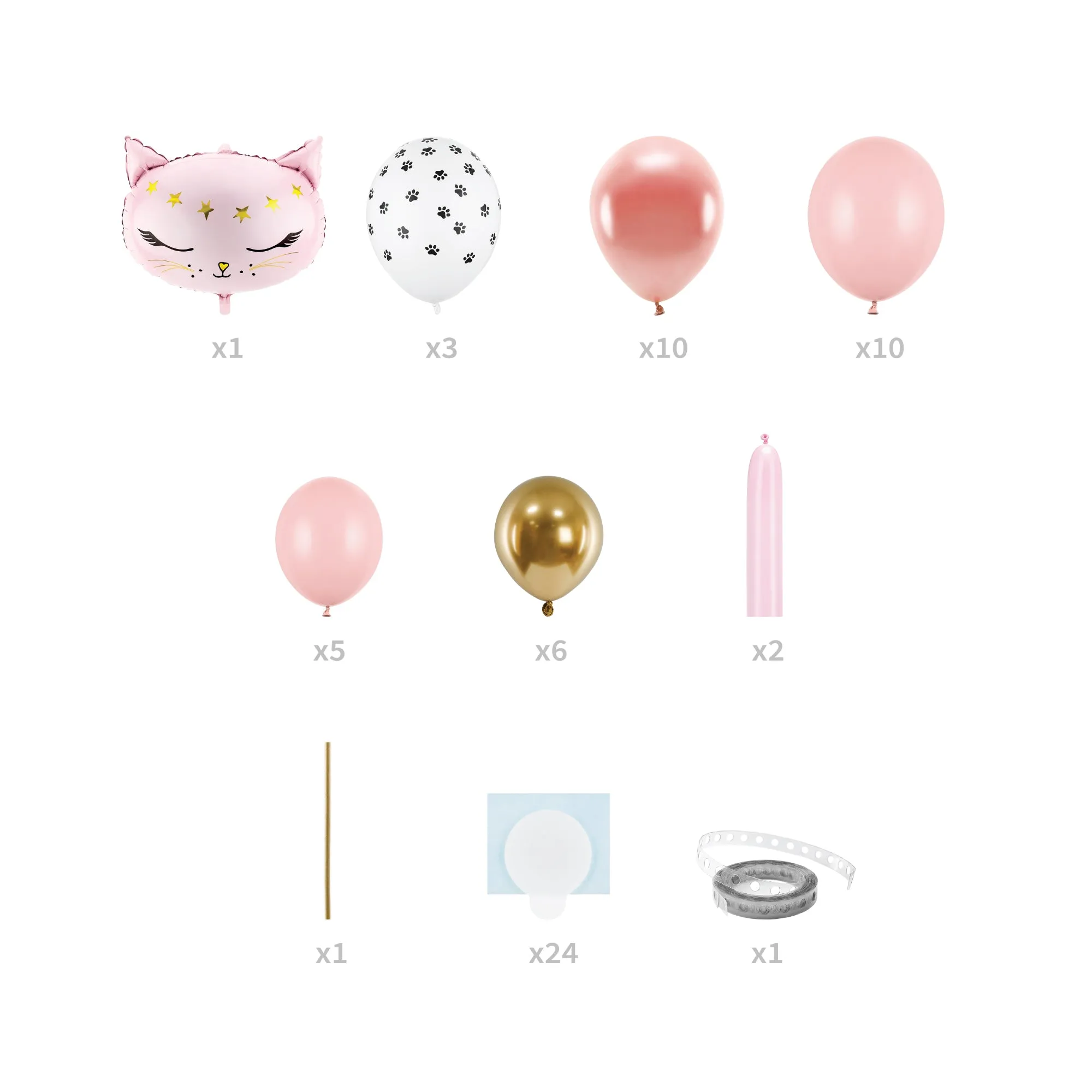 Pink Cat Balloon Bouquet 55