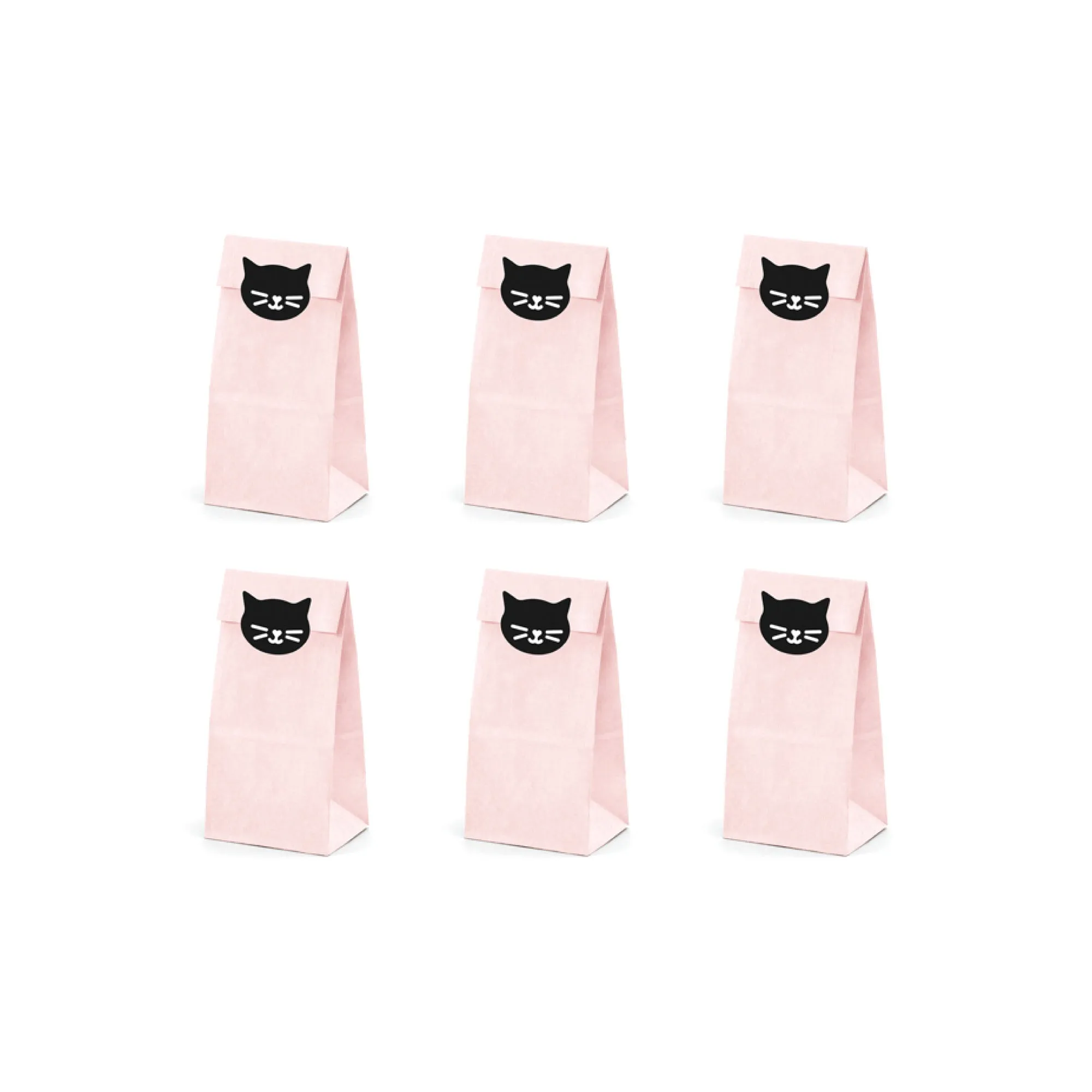 Pink Cat Treat Bags 6ct