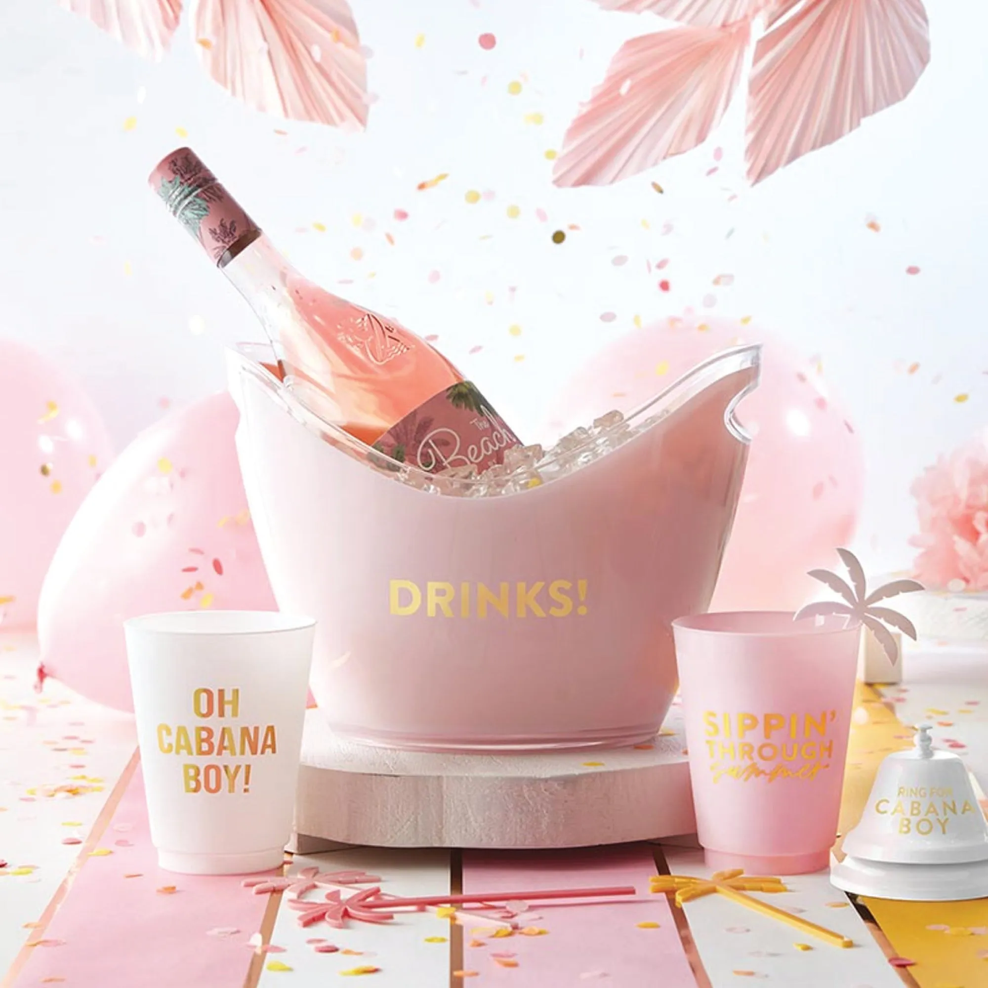 Pink Drinks! Acrylic Beverage Bucket