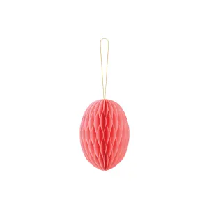 Pink Egg Honeycomb Decoration 4.75in