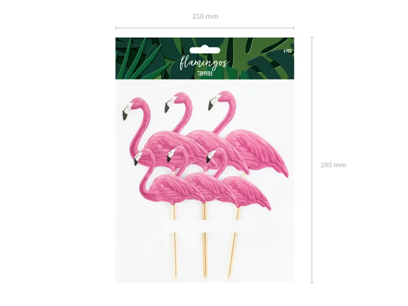 Pink Flamingo Cake Toppers
