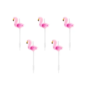 Pink Flamingo Party Candles
