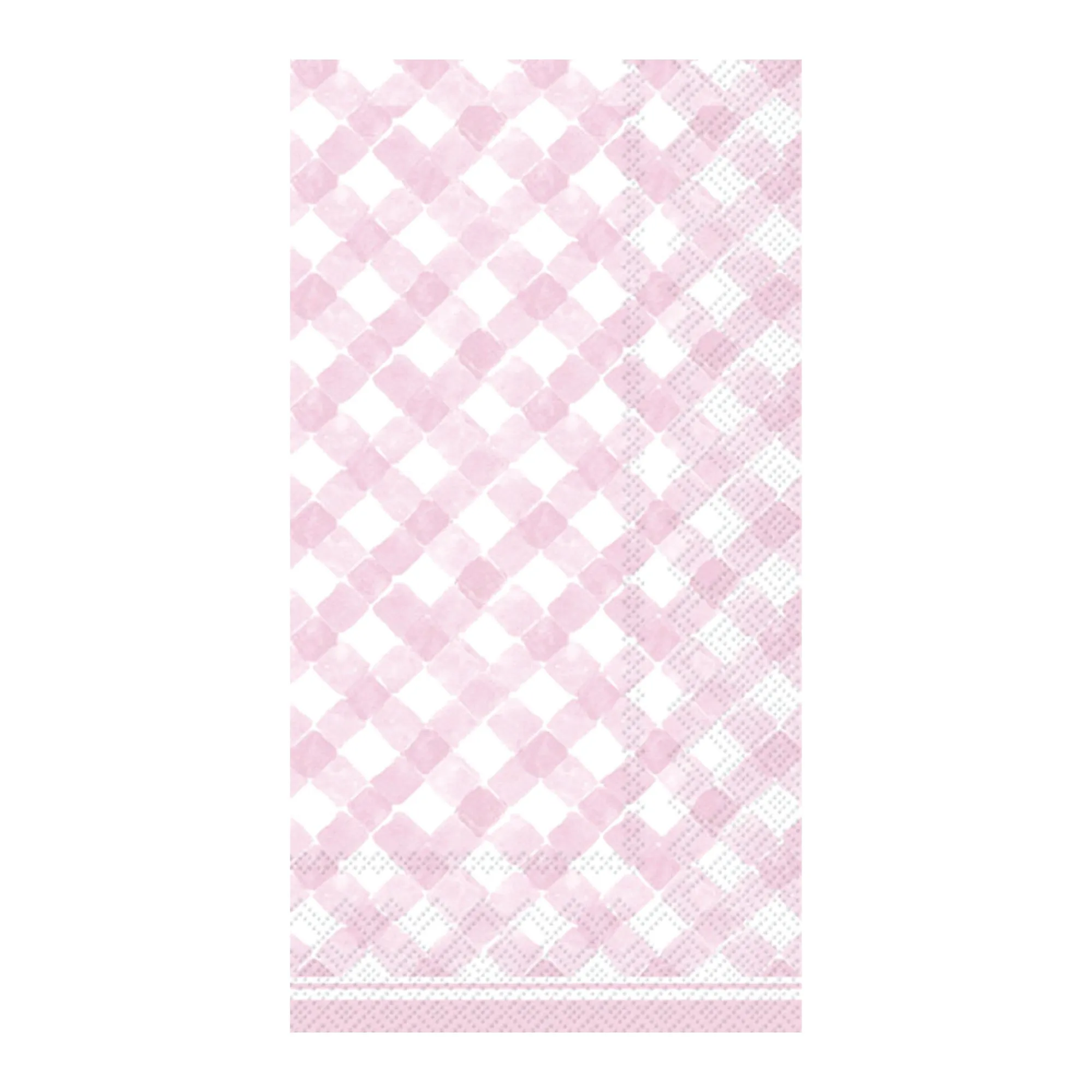 Pink Gingham Paper Guest Towels 16ct
