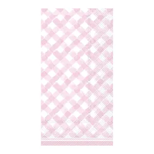Pink Gingham Paper Guest Towels 16ct
