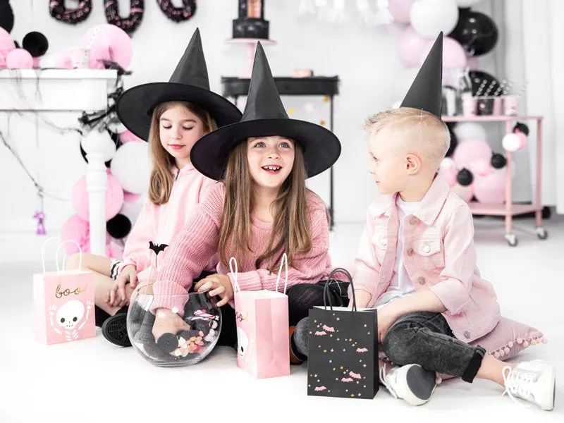Pink Halloween Boo Favor Bags 6ct