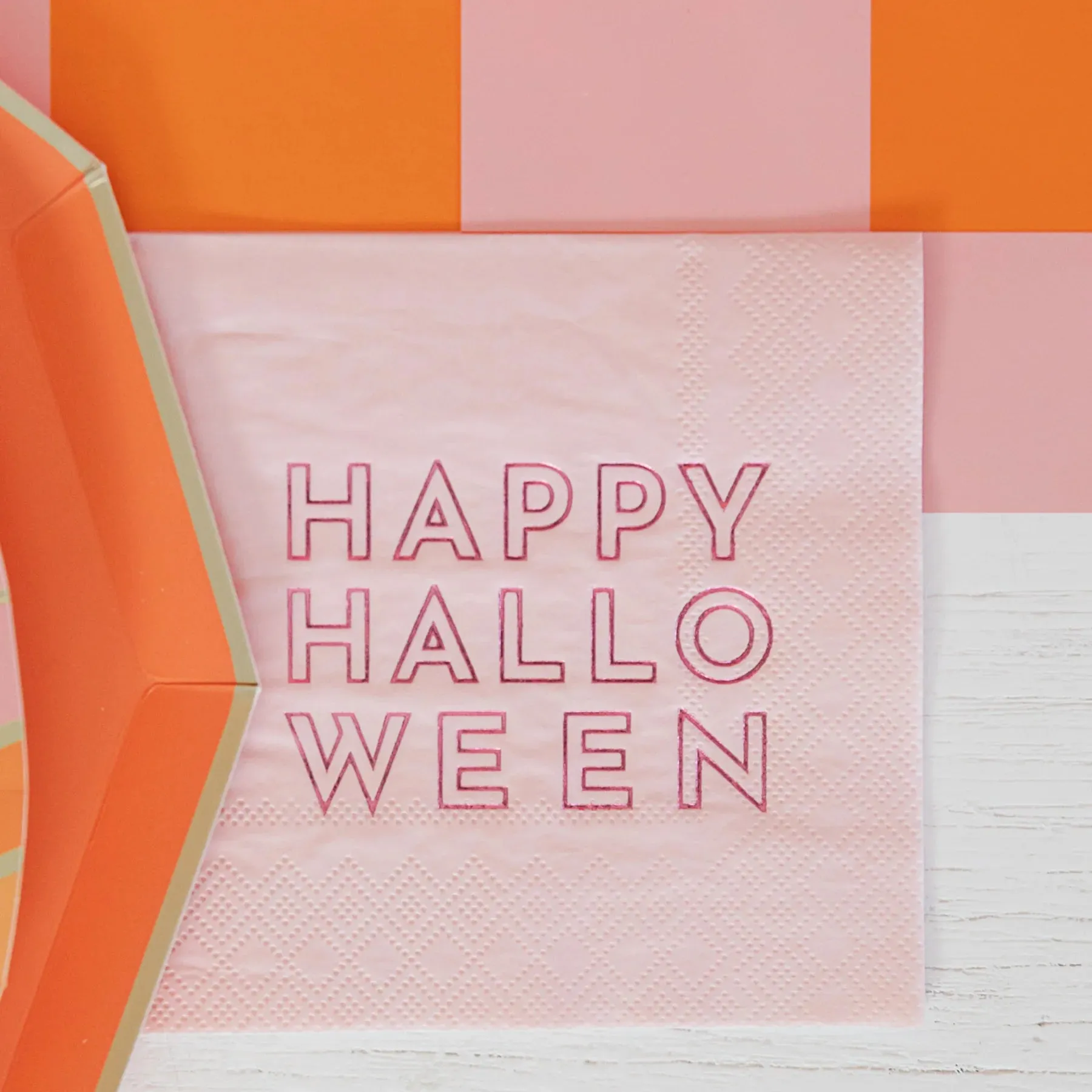 Pink Happy Halloween Dessert Napkins 20ct