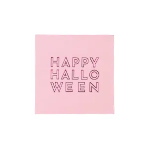Pink Happy Halloween Dessert Napkins 20ct