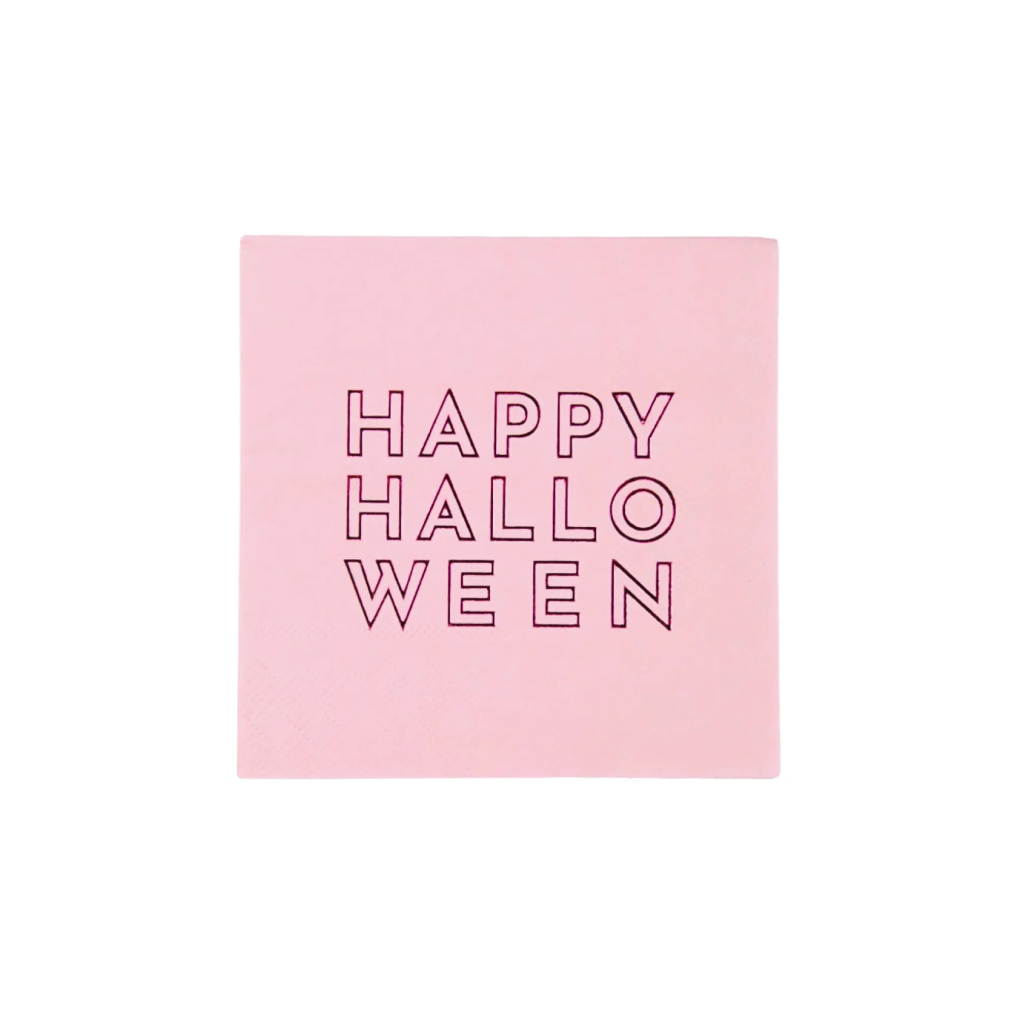 Pink Happy Halloween Dessert Napkins 20ct