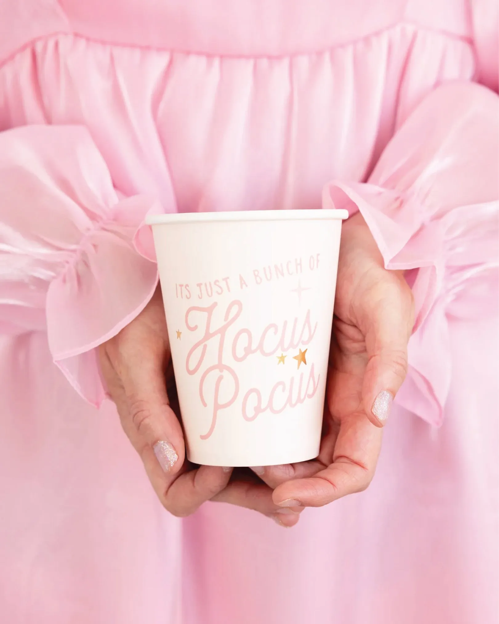 Pink Hocus Pocus Paper Cups 8ct