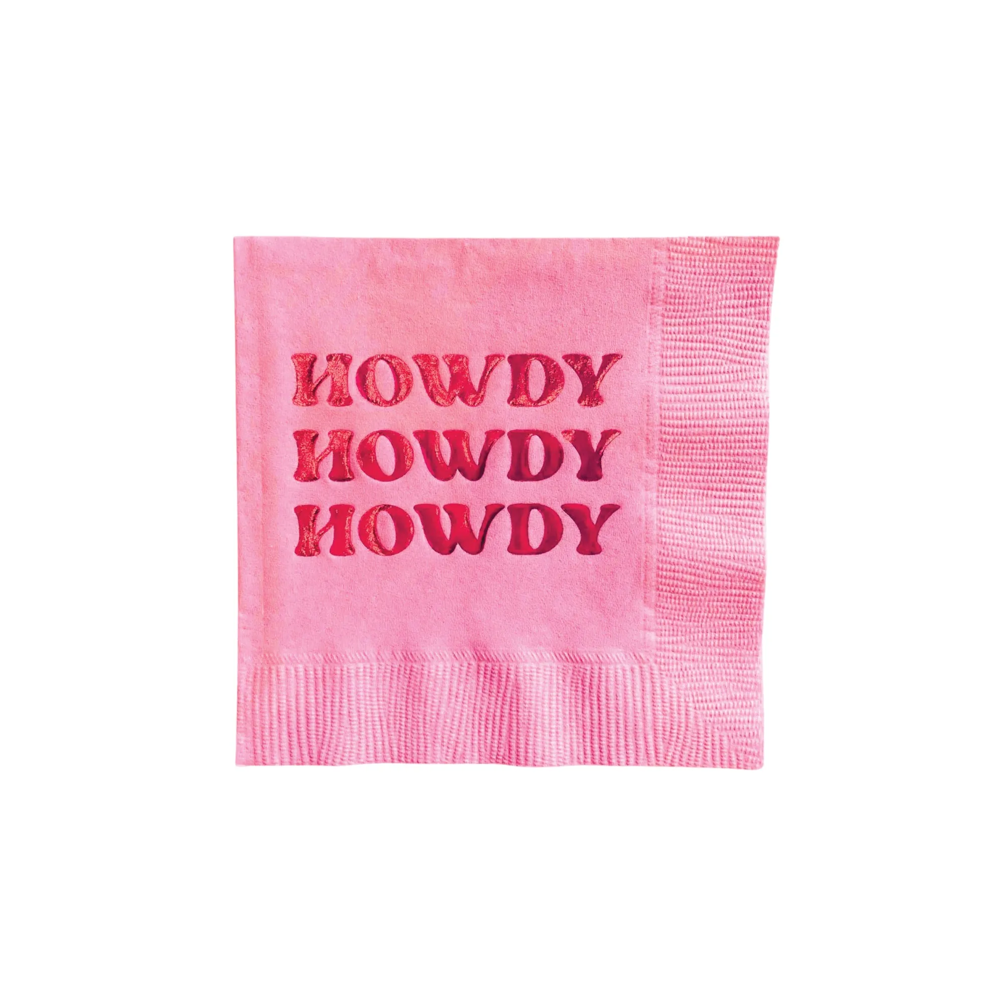 Pink Howdy Howdy Howdy Dessert Napkins 20ct