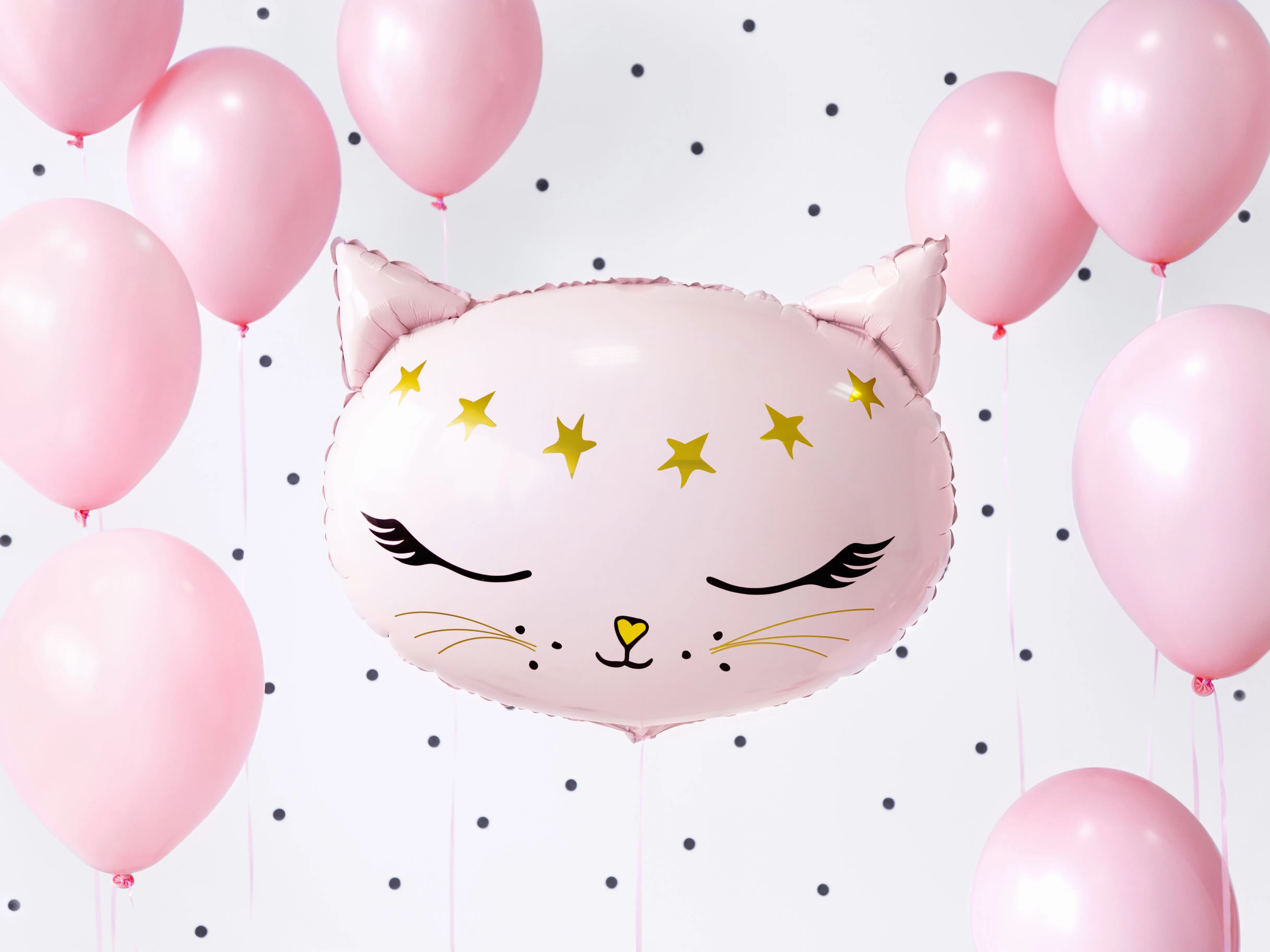 Pink Kitty Cat Face Balloon