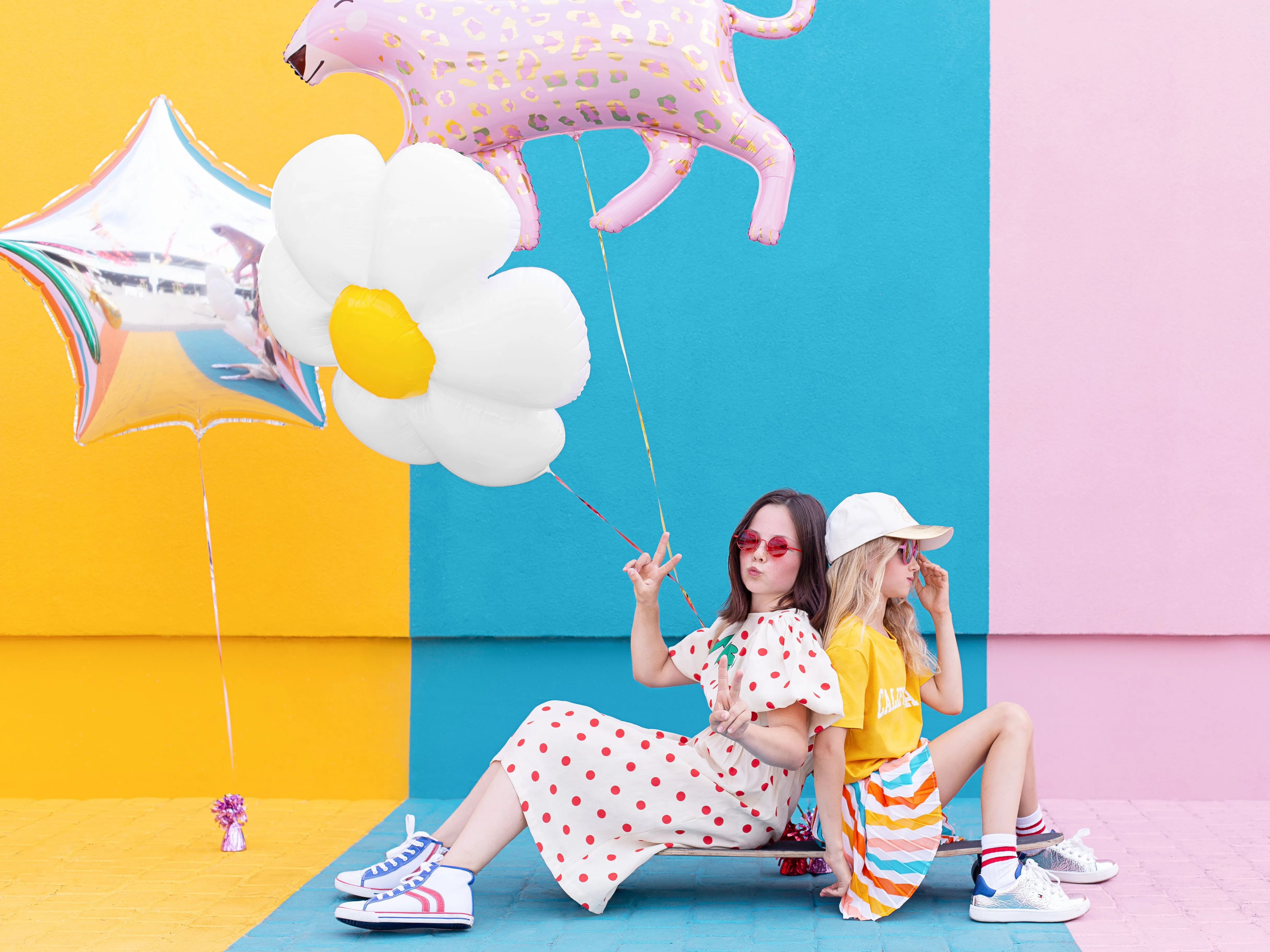 Pink Leopard Foil Balloon 40.5in