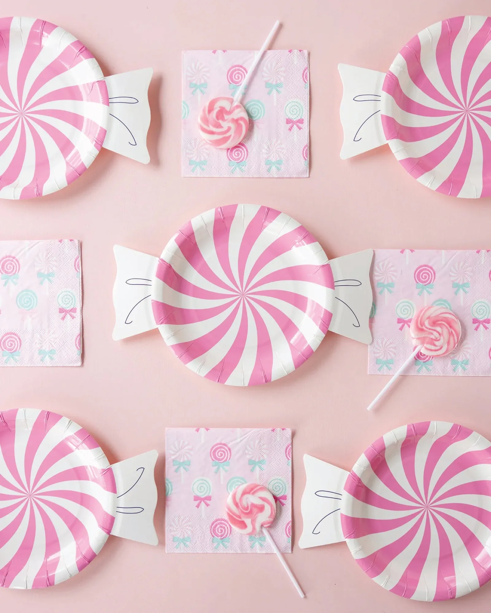 Pink Lollipop Dessert Napkins 24ct