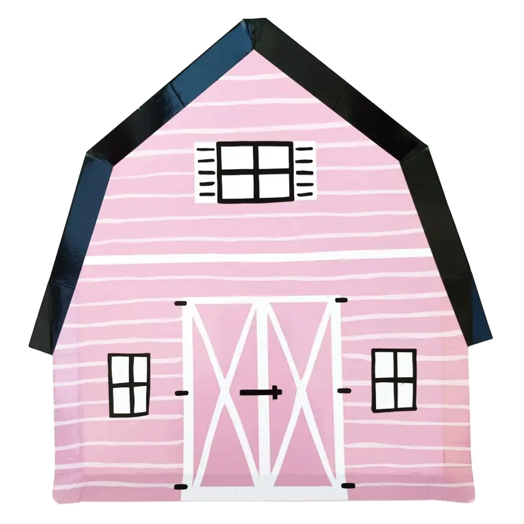 Pink On the Farm Barn Lunch Plates 8ct