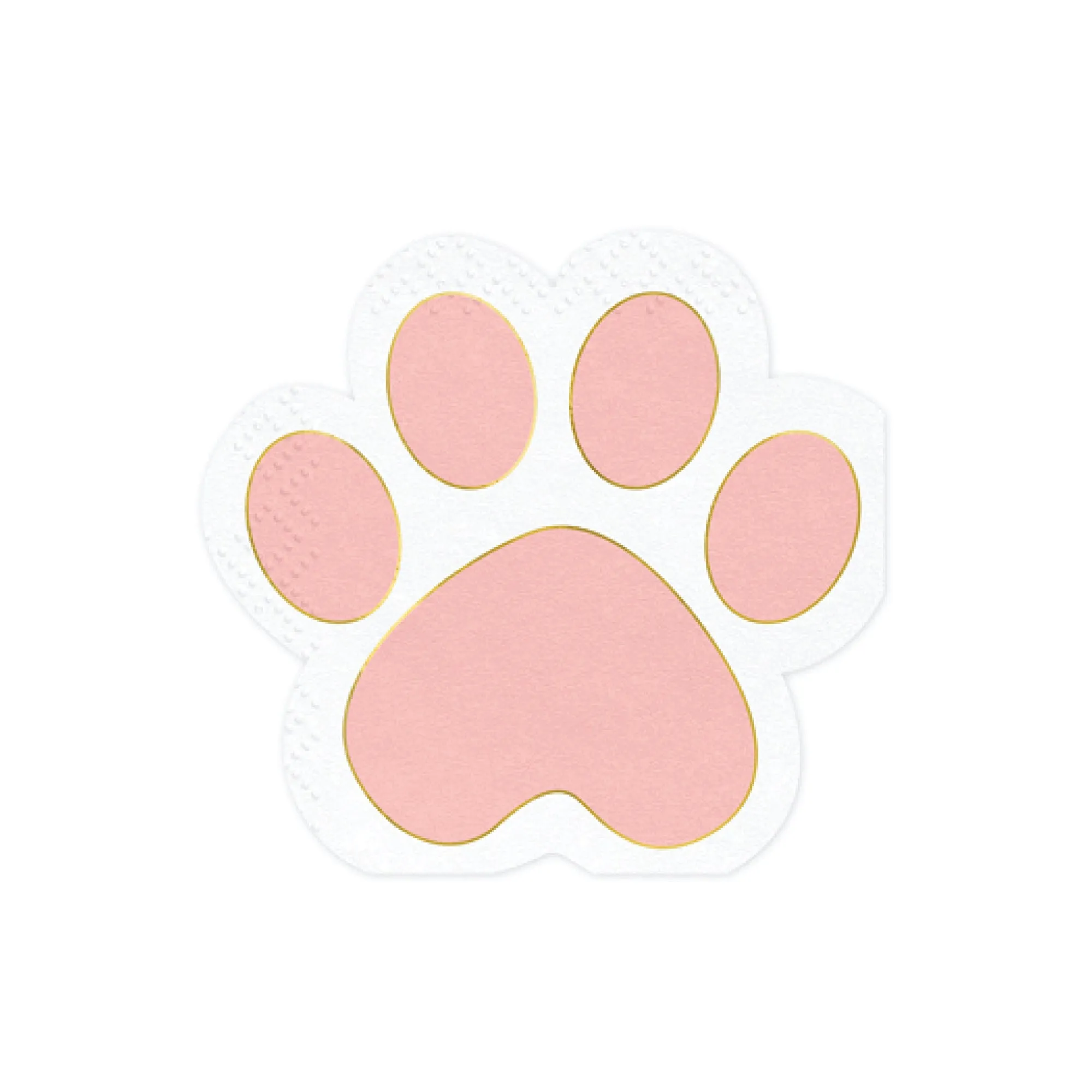 Pink Paw Print Lunch Napkins 12ct