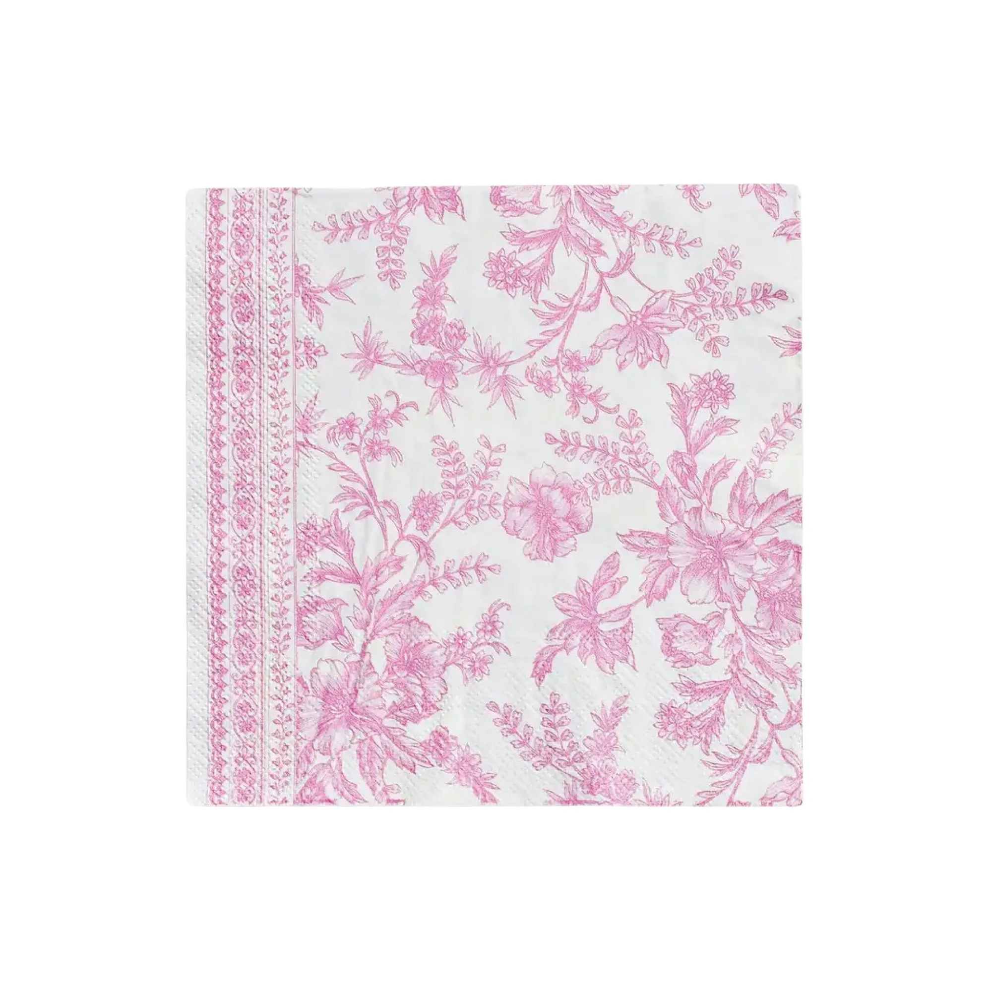Pink Toile Lunch Napkins 25ct