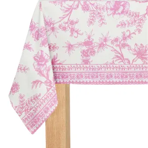 Pink Toile Paper Table Cover