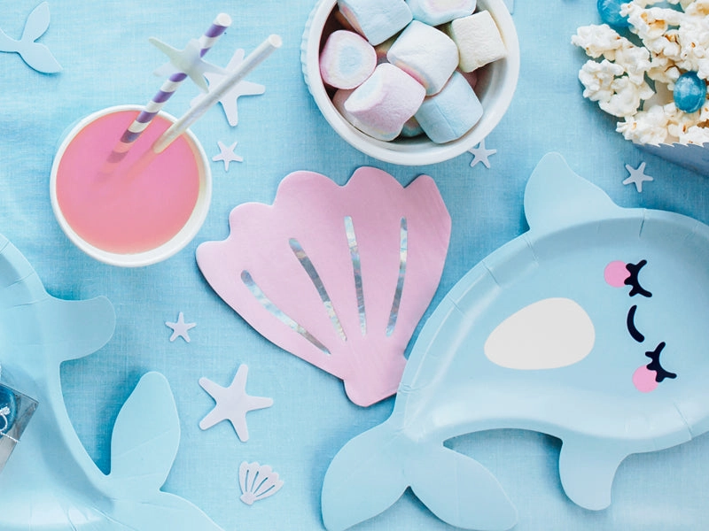 Pink Seashell Dessert Napkins 20ct