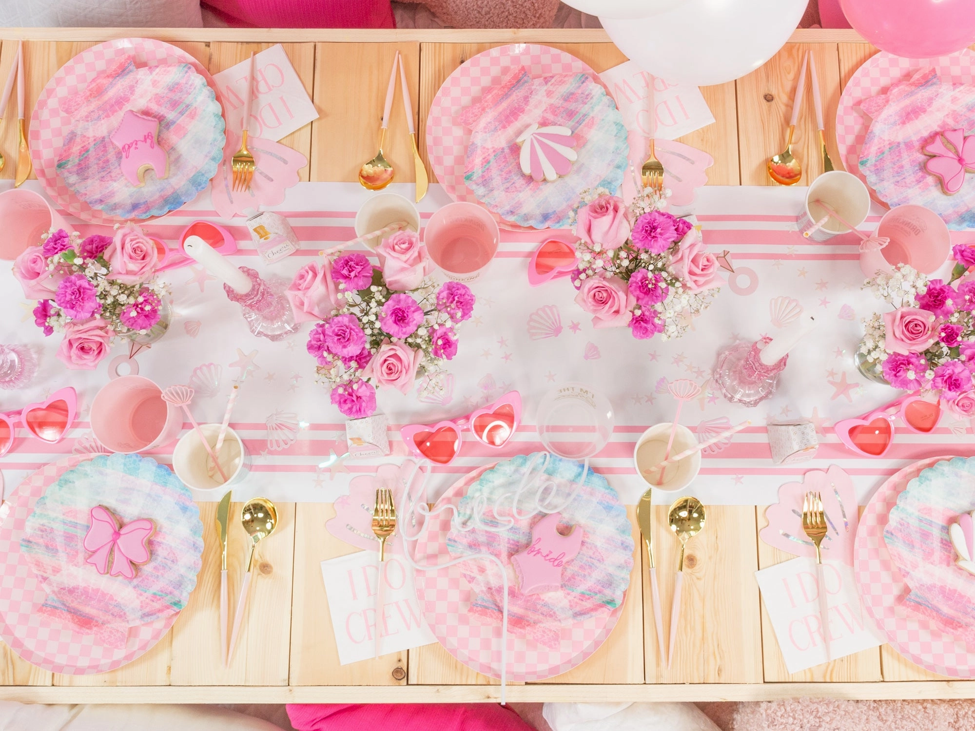 Pink Seashell Dessert Napkins 20ct