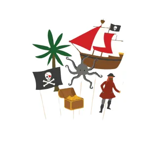 Pirate Party Cake Toppers 6ct