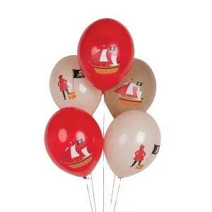 Pirate Party Latex Balloons 5ct