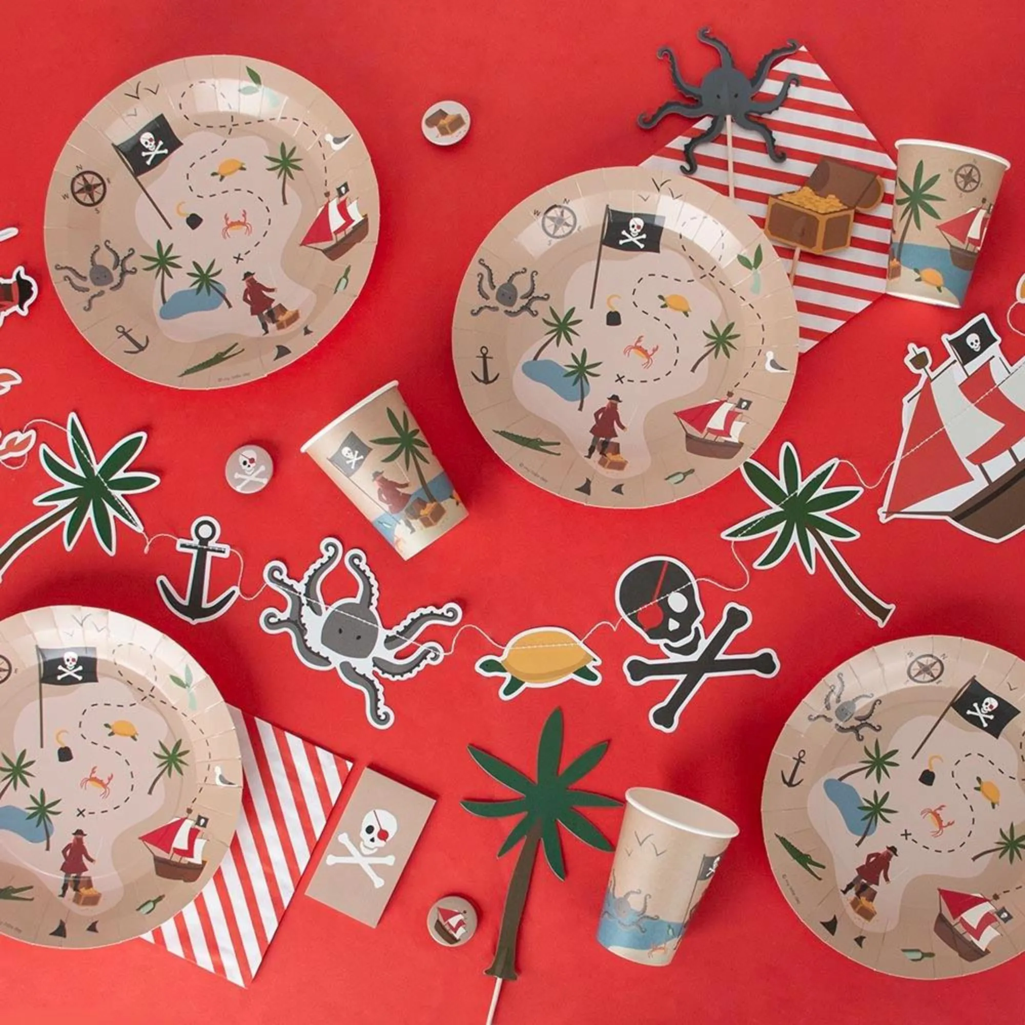 Pirate Party Paper Cups 8ct