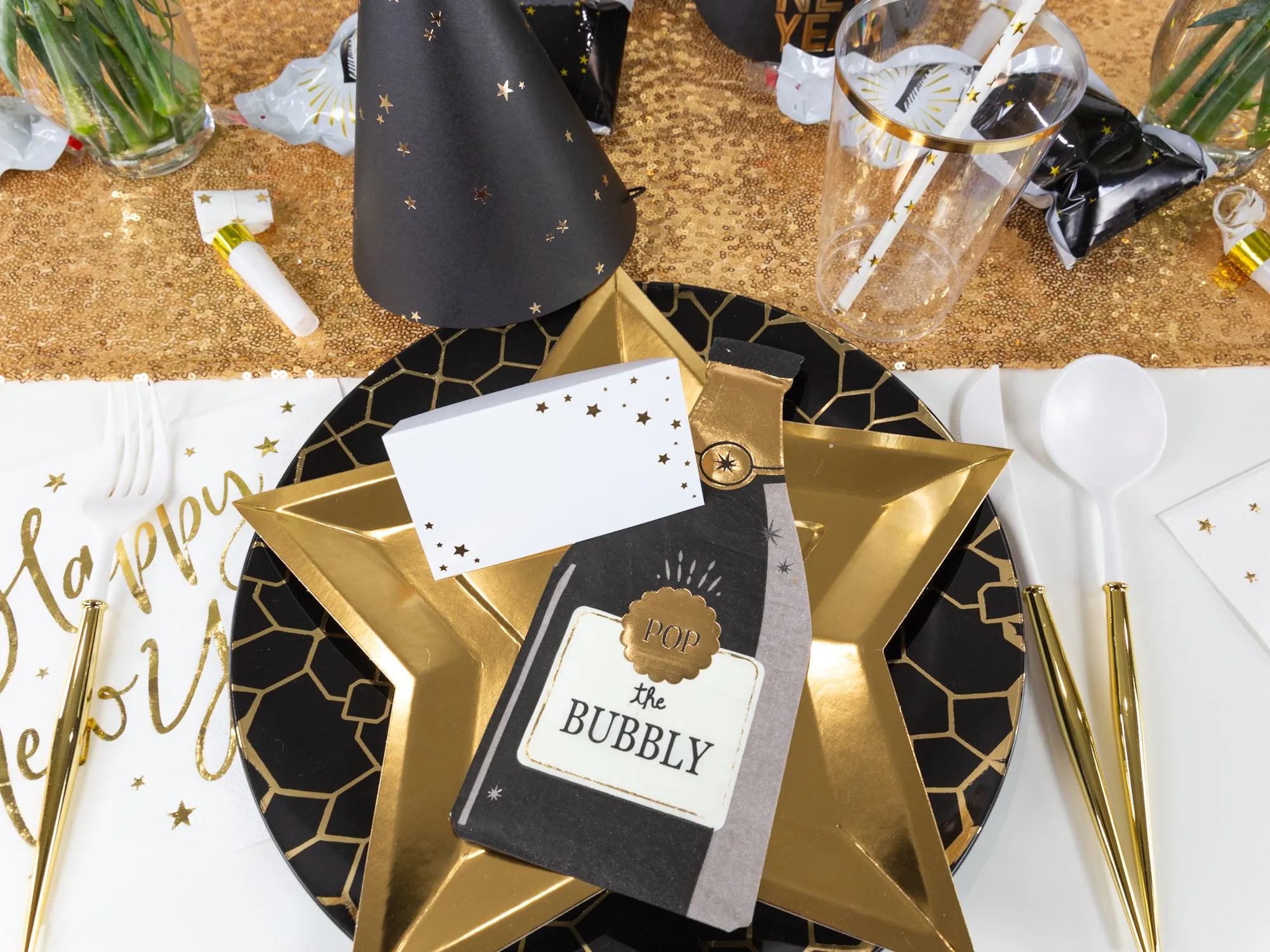 Pop the Bubbly Bottle Lunch Napkins 18ct