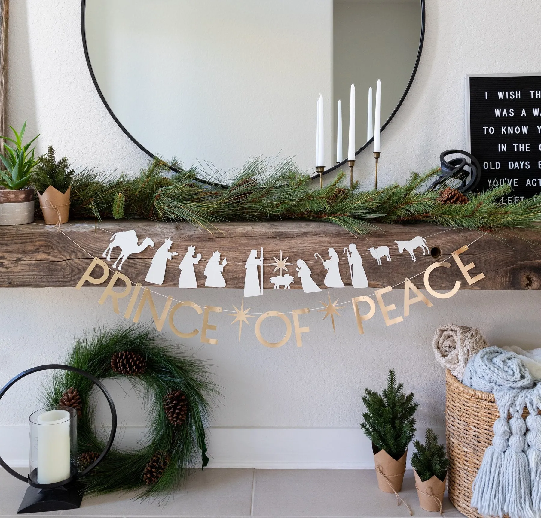 Prince of Peace Christmas Banner
