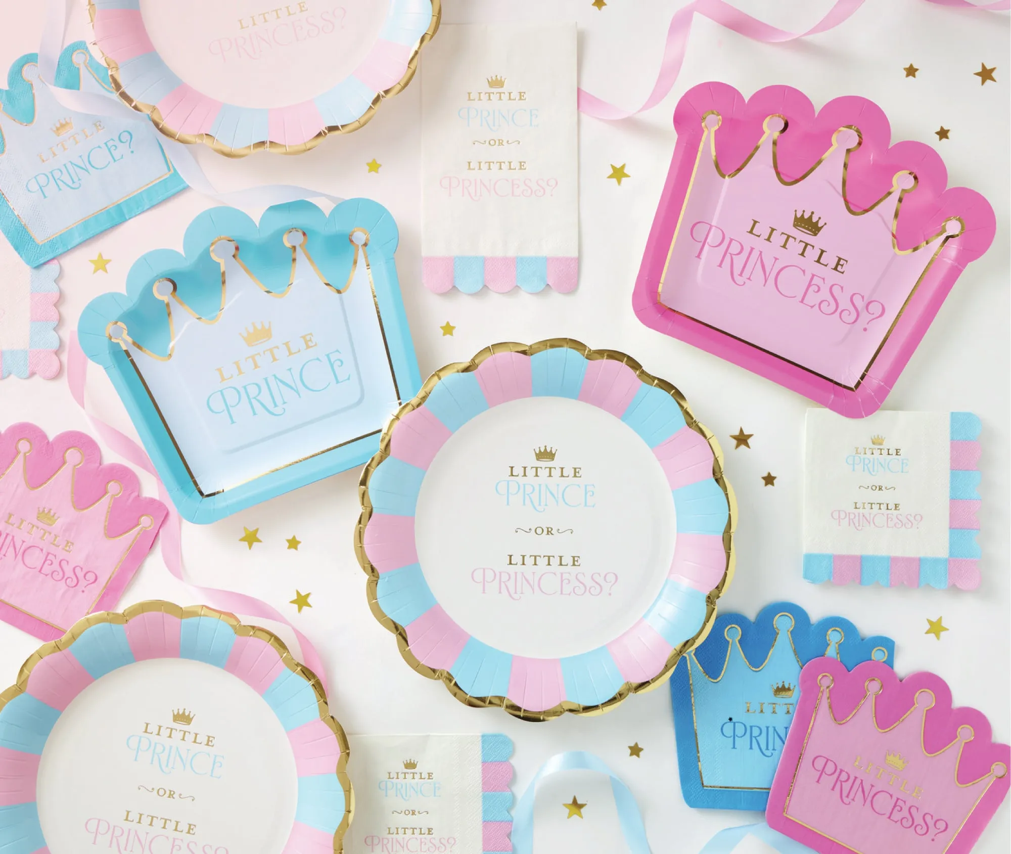Prince or Princess Dessert Napkins 20ct